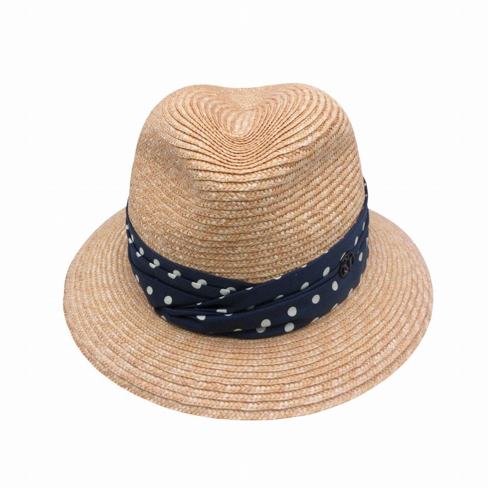MAISON MICHEL メゾン ミッシェル ストローハット 麦わら帽 中折れ