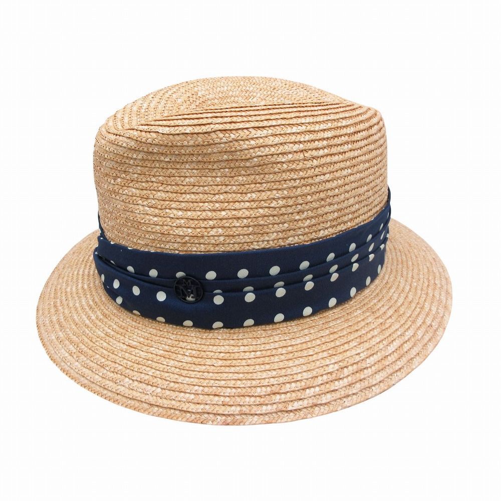 MAISON MICHEL メゾン ミッシェル ストローハット 麦わら帽 中折れ