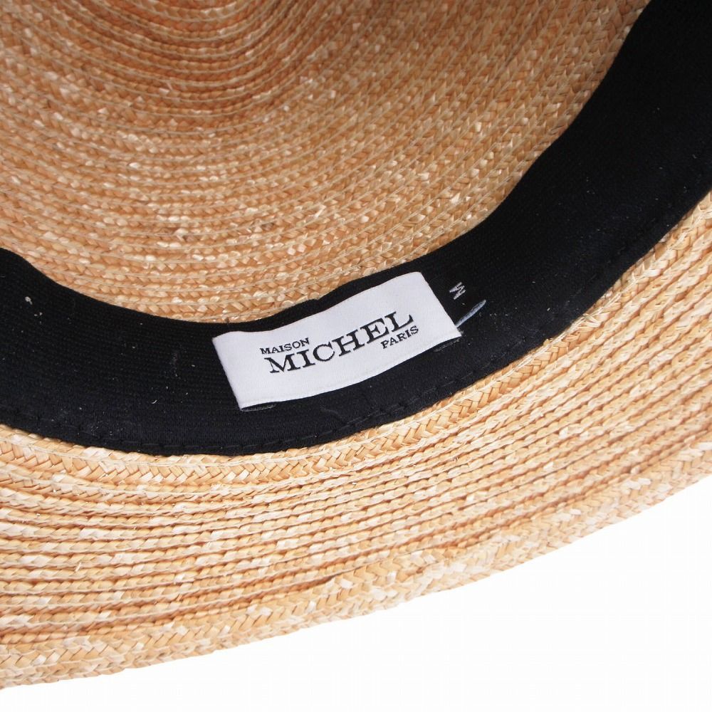 MAISON MICHEL メゾン ミッシェル ストローハット 麦わら帽 中折れ