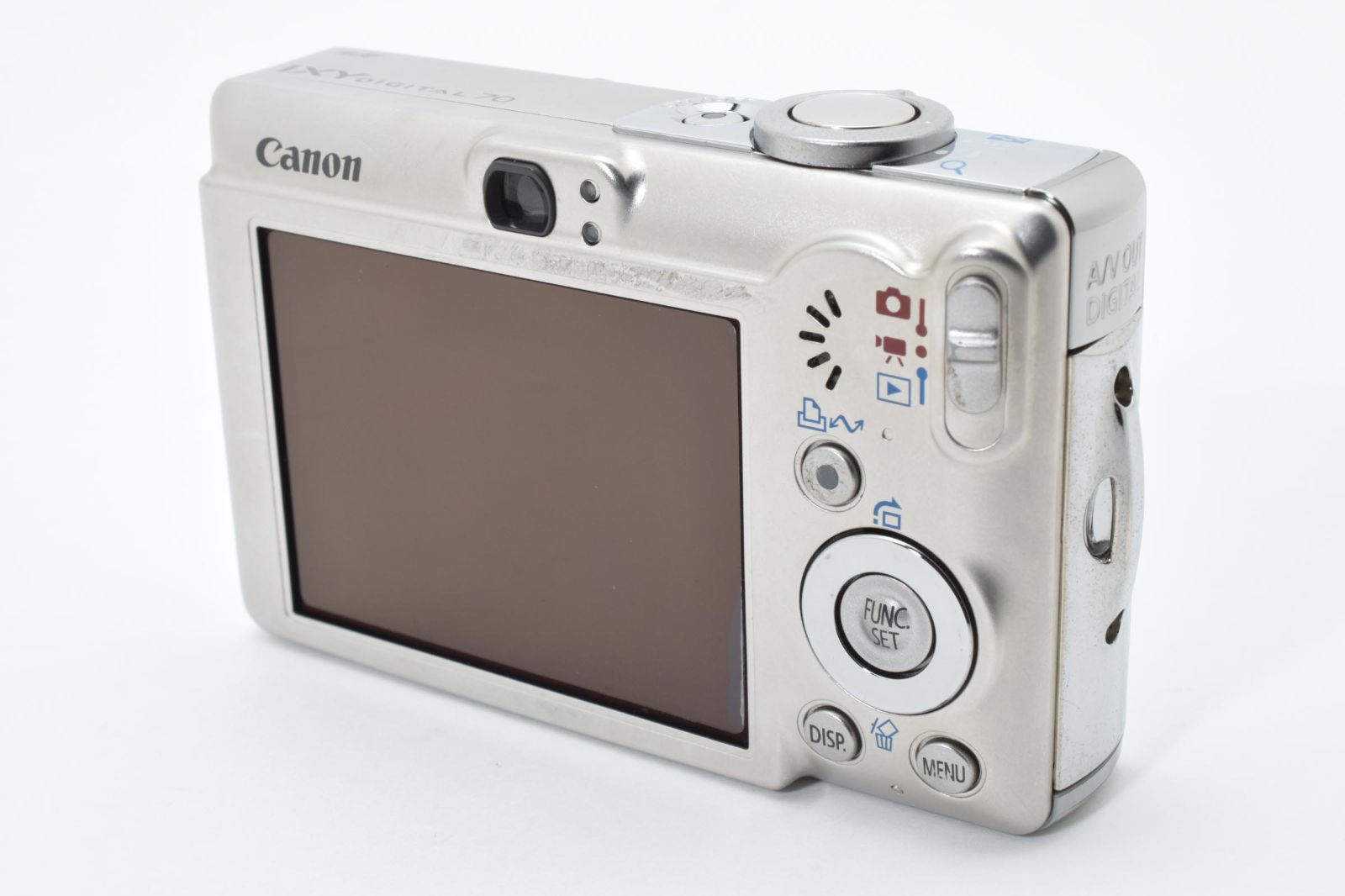 美品】Canon IXY DIGITAL 70 シルバー 動作確認済 600万画素 オールド
