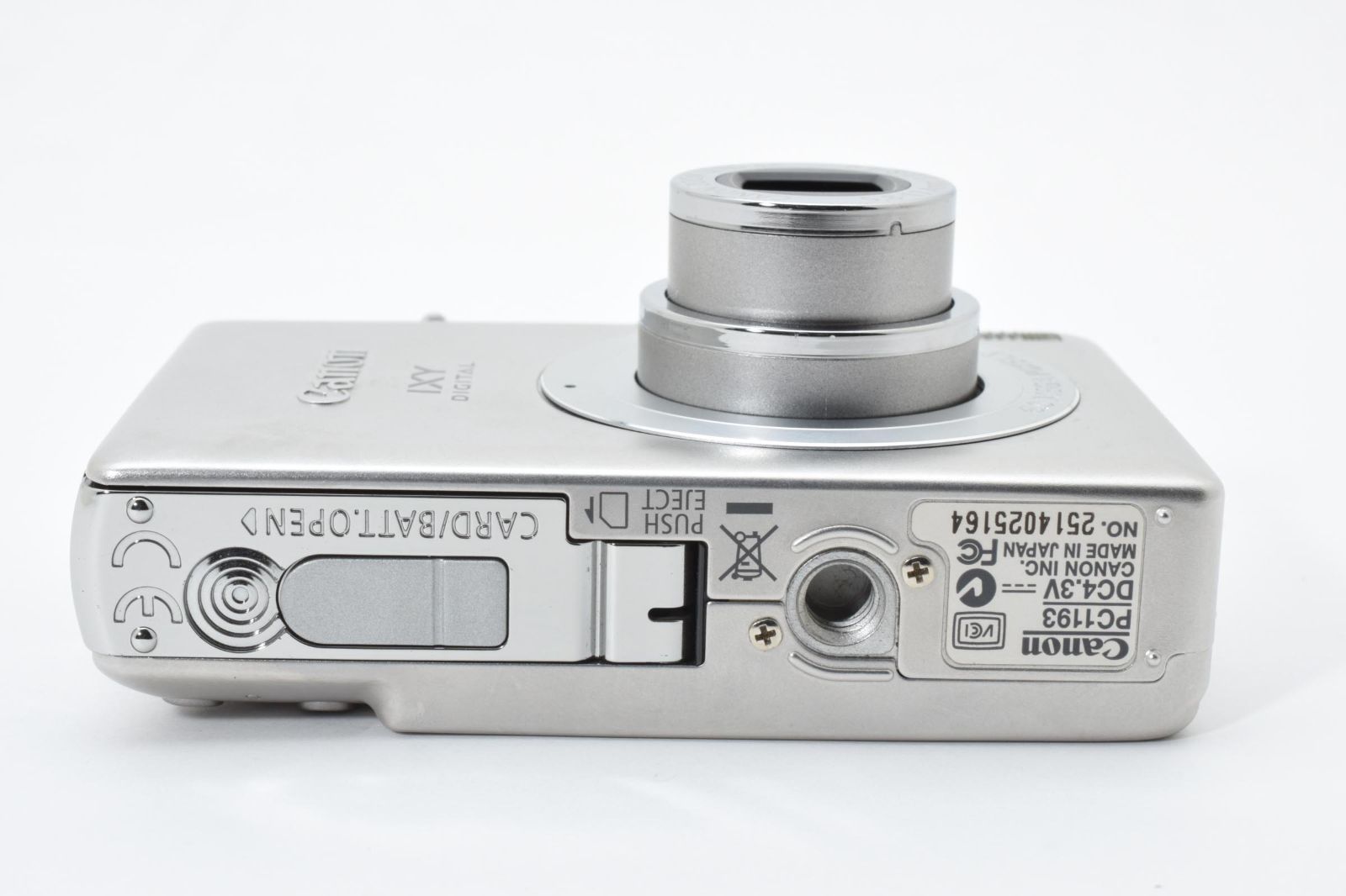 美品】Canon IXY DIGITAL 70 シルバー 動作確認済 600万画素 オールド