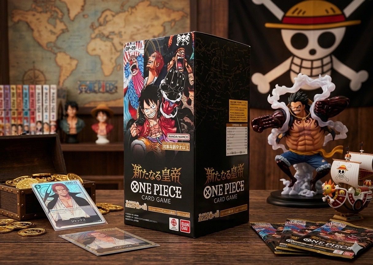 ✓【新品】ONE PIECEカードゲーム OP-09 新たなる皇帝 ブースター