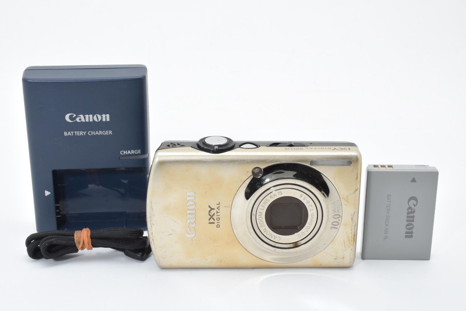 完動品】Canon IXY DIGITAL 920 IS ゴールド キャノン イクシー 1000万