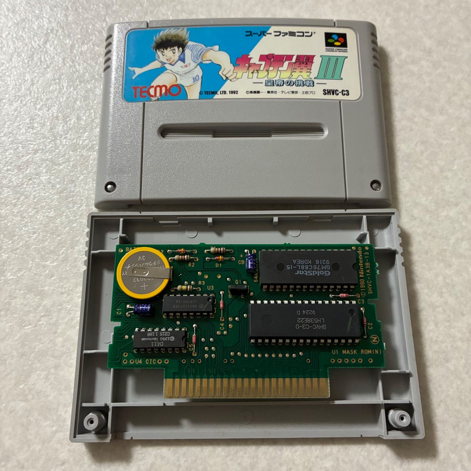 新品電池 メンテナンス済 キャプテン翼3 スーパーファミコン SFC