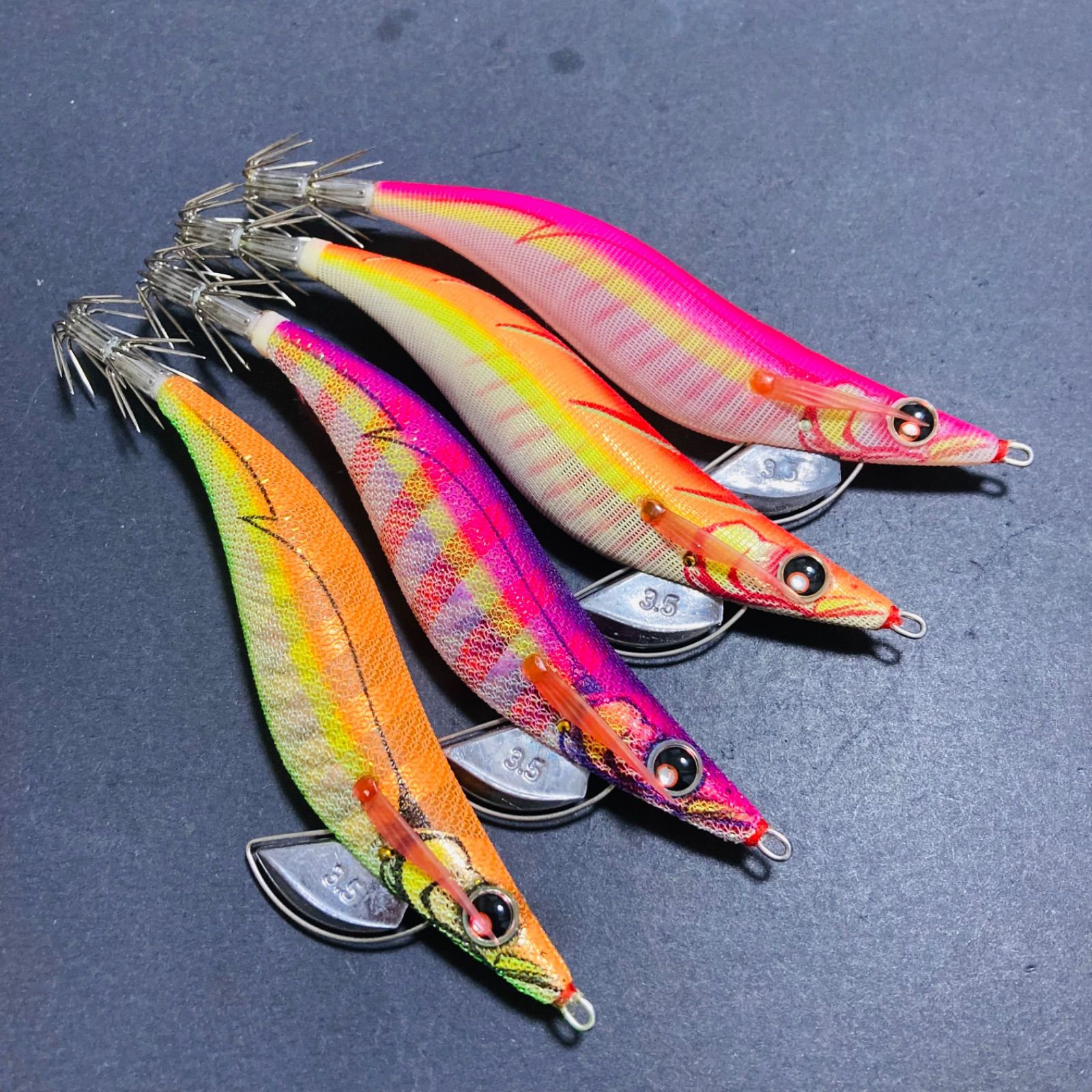 美品】 パタパタQ 3.5号 イージーQ エギ エギセット PatapataQ DUEL YO