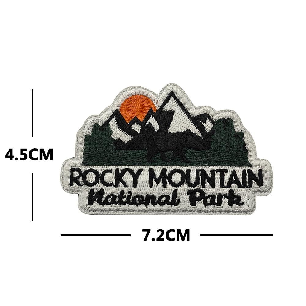 KAZARI日和 ワッペン 国立公園 ベルクロ マジックテープ アウトドア