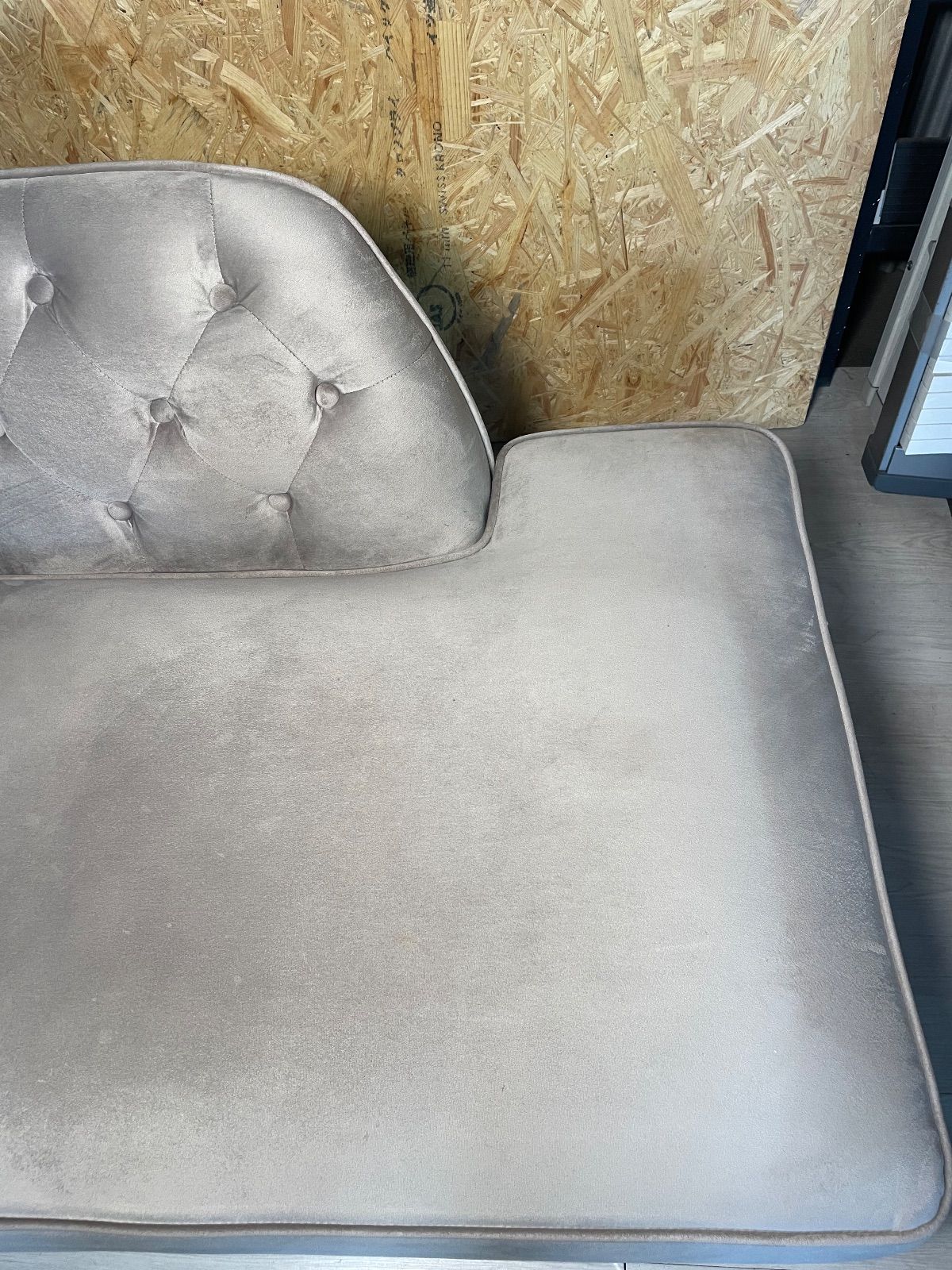  LOWYA ロウヤ ベルベット調2人掛け カウチソファ シンプルソファ 2人掛け 3人掛けソファ ソファ ソファベッド