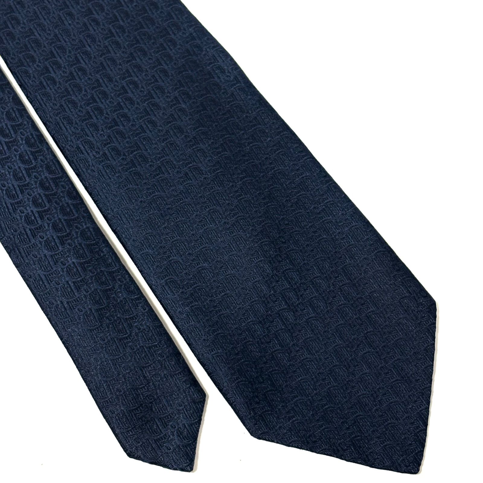 クリスチャンディオール ネクタイ ブランド 光沢 トロッター柄