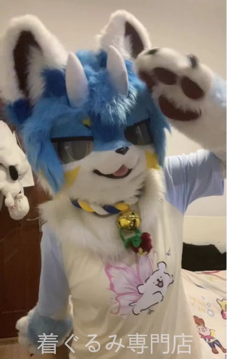 猫 犬 狼 マスク 着ぐるみ ヘッド 全頭 ヘッド ケモノ ファースーツ 