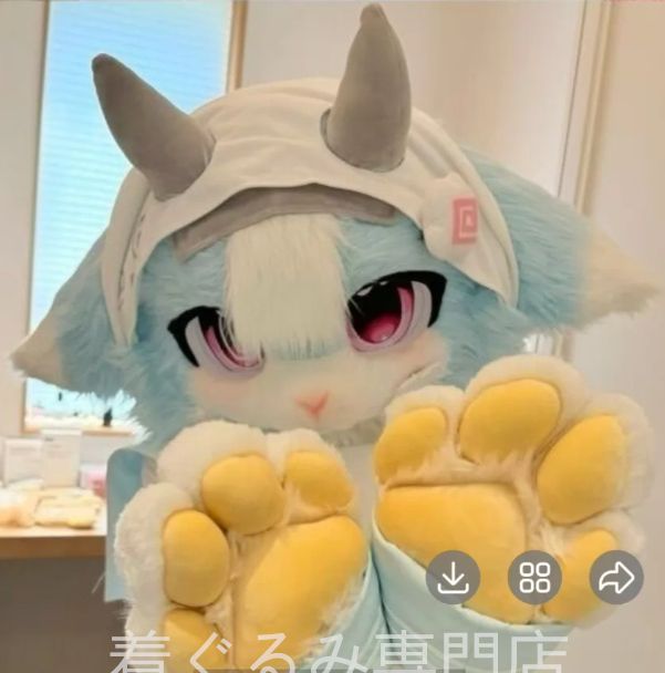 羊 マスク 着ぐるみ ヘッド 全頭 ヘッド ケモノ ファースーツ