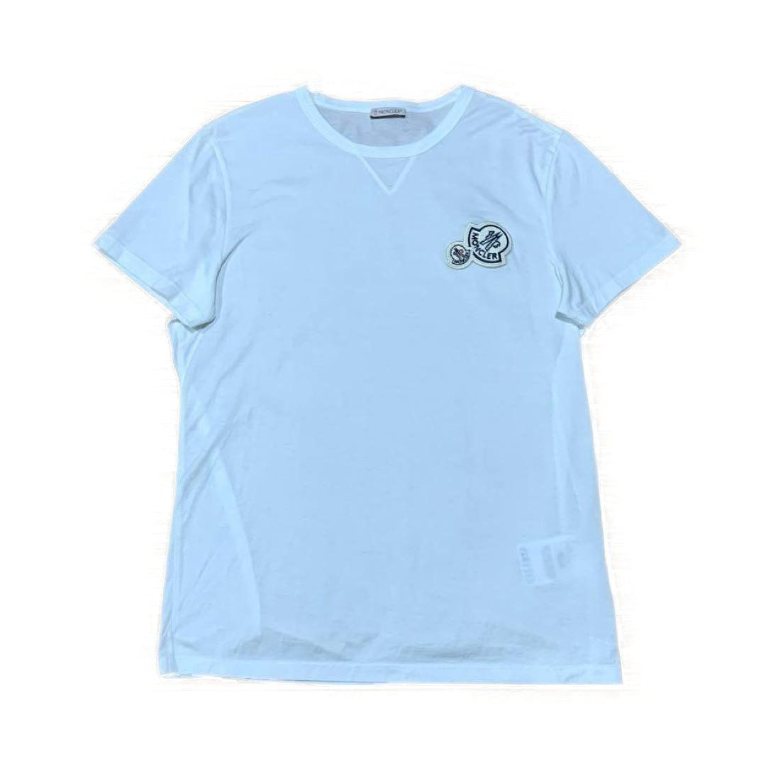 MONCLER Tシャツ M ホワイト 国内正規品4S565 - メルカリ