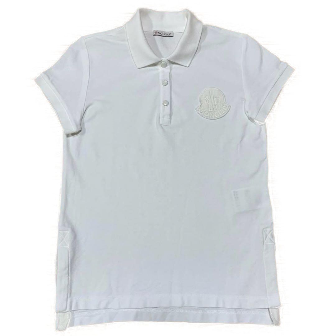 モンクレール ポロシャツ XS ホワイト レディース 4S568 - メルカリ
