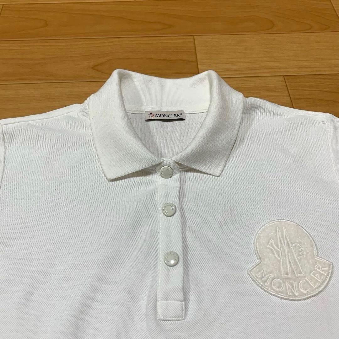 モンクレール ポロシャツ XS ホワイト レディース 4S568 - メルカリ