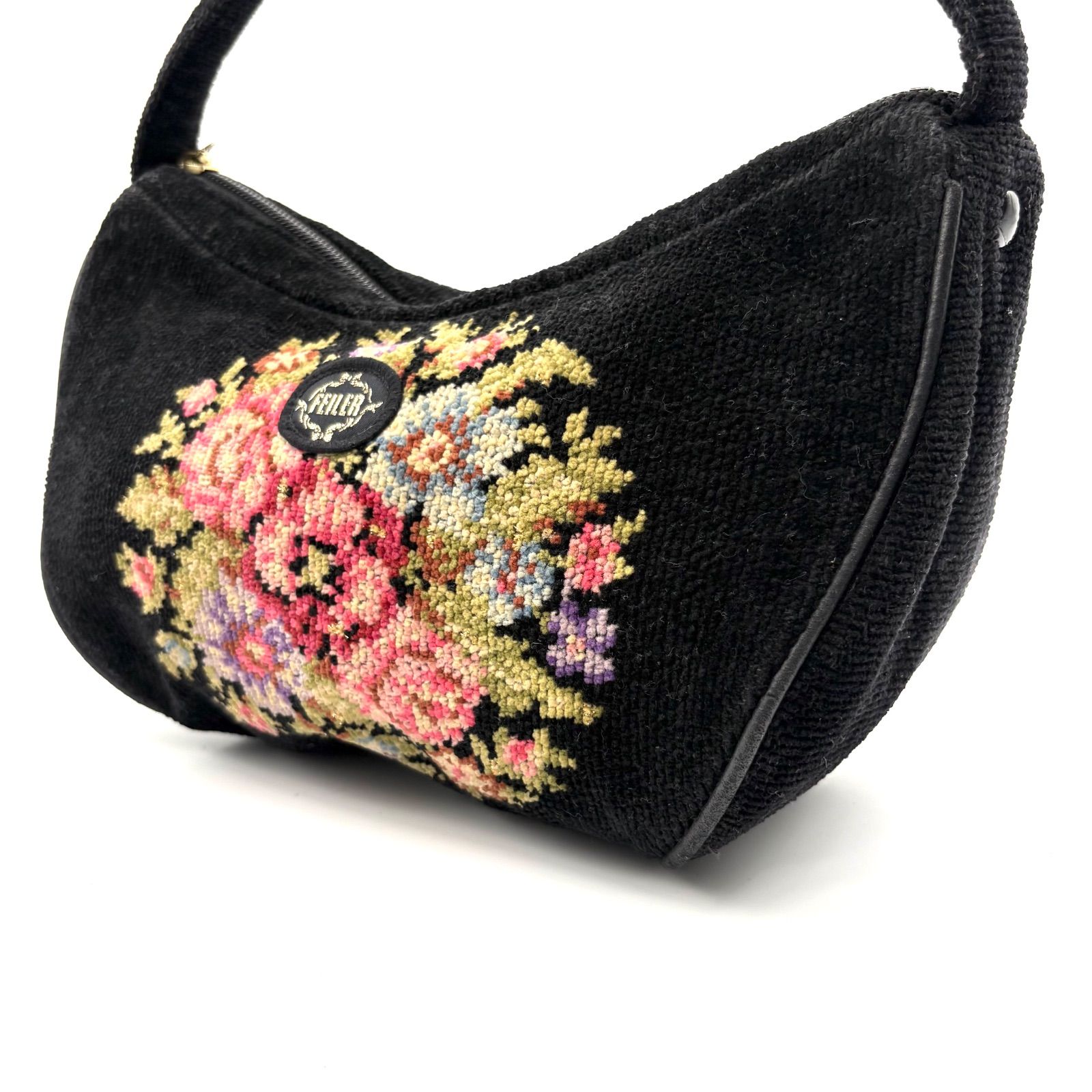 FEILER フェイラー バッグ 花柄 シェニール織 美品】FEILER フェイラー 
