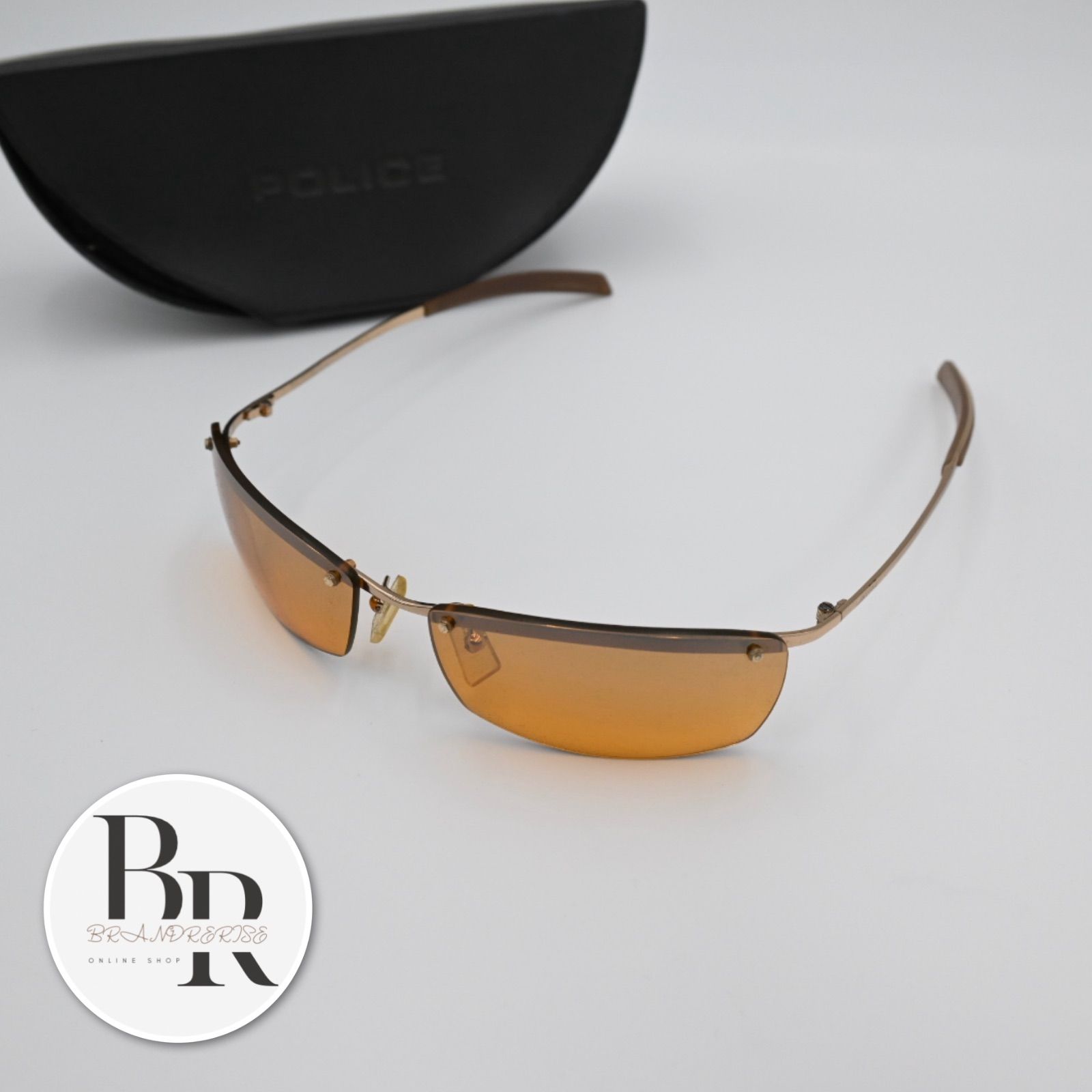 POLICE ポリス サングラス メンズ ゴールド オレンジ アイウェア