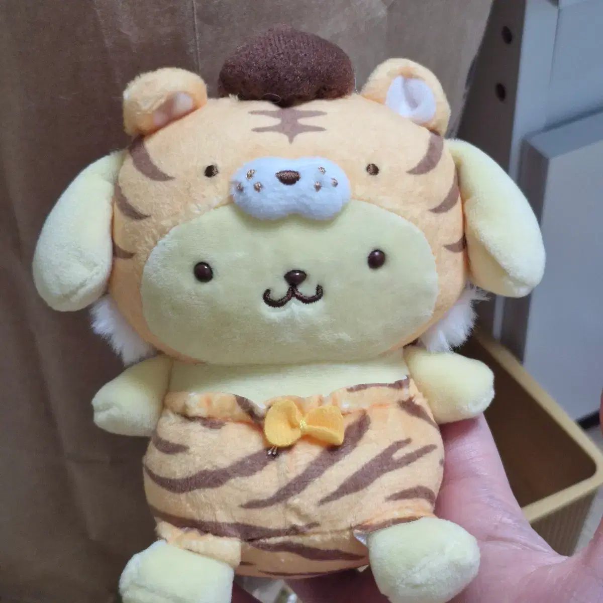ポムポムプリン 虎 マスコット ぬいぐるみ - メルカリ