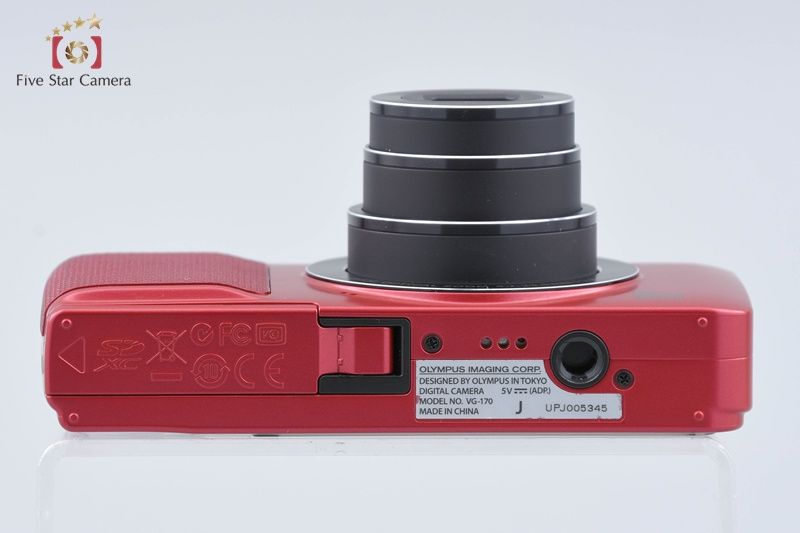 中古】OLYMPUS オリンパス VG-170 レッド コンパクトデジタルカメラ