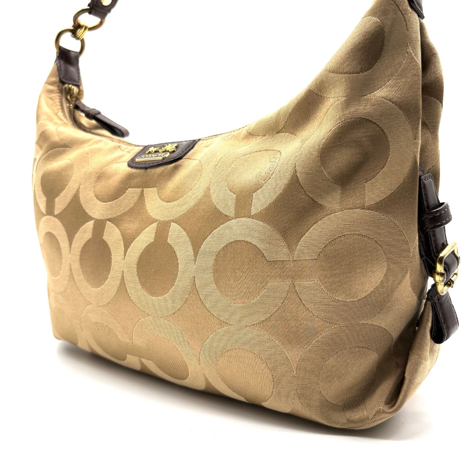 COACH y2k signature canvas opart shoulderbag コーチ シグネチャー