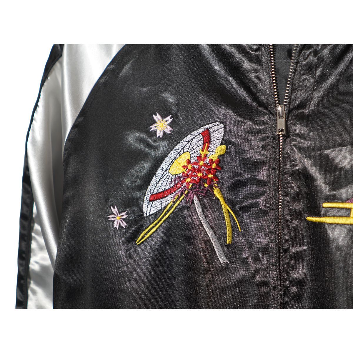 Black Weirdos Satin Jacket スカジャン XL 唾奇 black weirdos サテンジャケット 唾奇着用 Mens Jacket Outer 【公式通販】