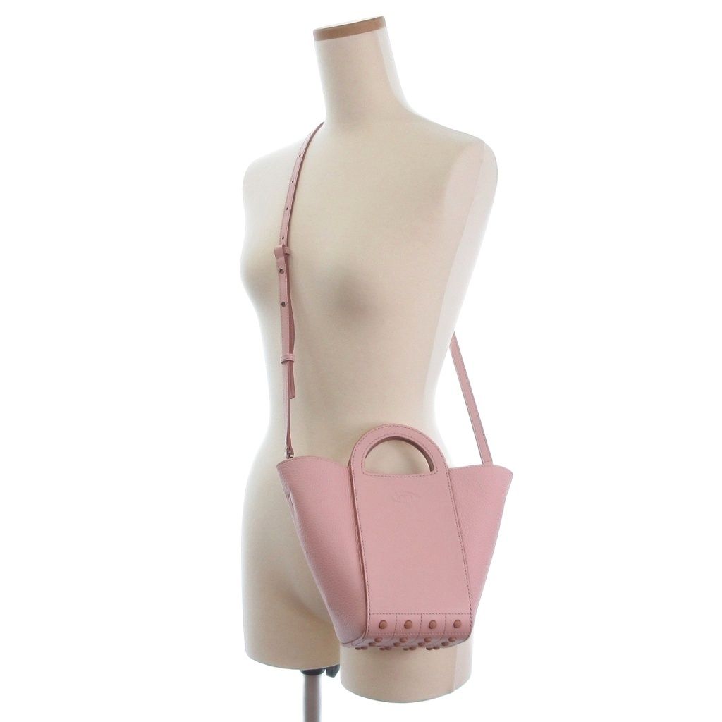 トッズ TOD'S 美品 ゴンミーニ ミニ クロスボディ 2WAY ショルダー