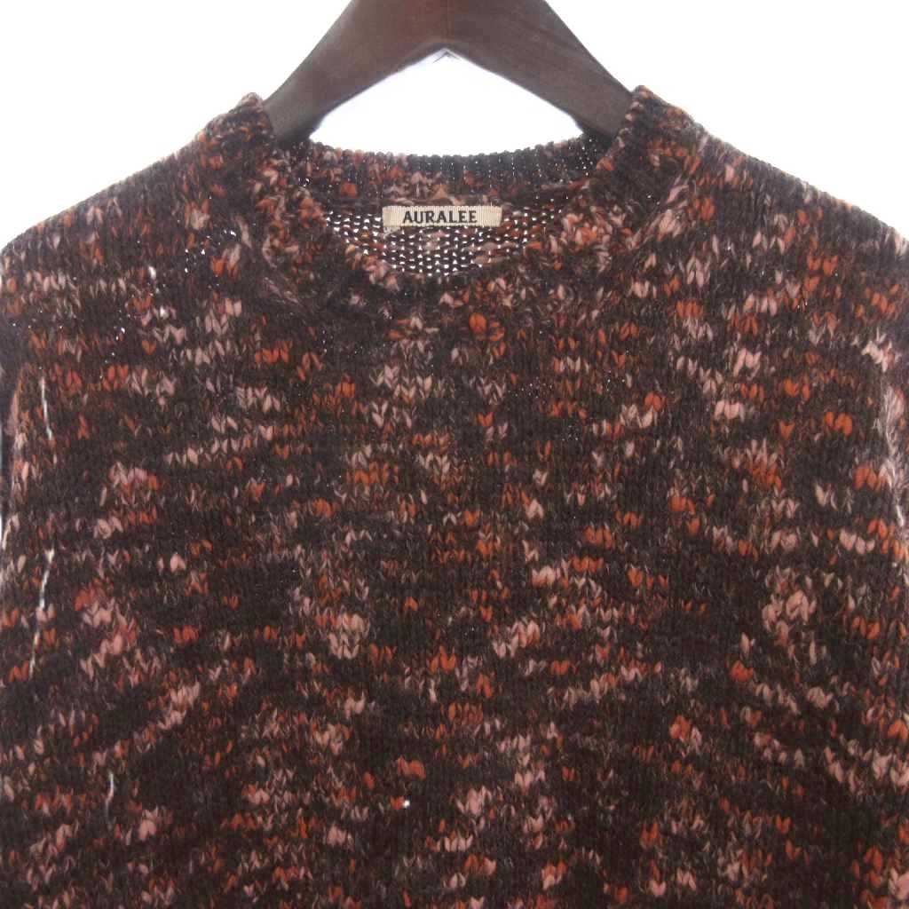 オーラリー AURALEE 22AW WOOL MIX SLUB YARN KNIT ニット セーター 