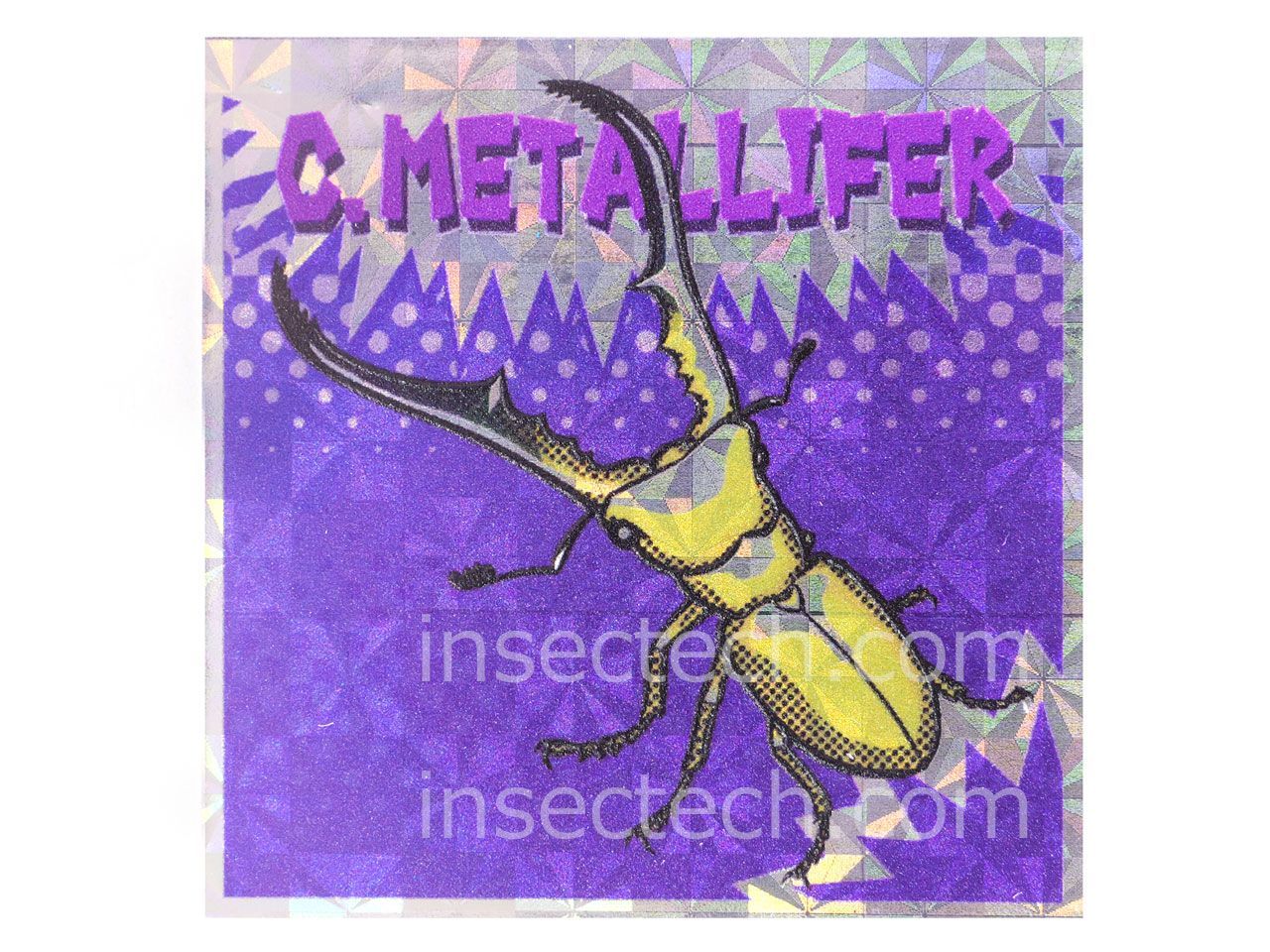 駄画紙屋むしーる】メタリフェルホソアカクワガタ シール - メルカリ