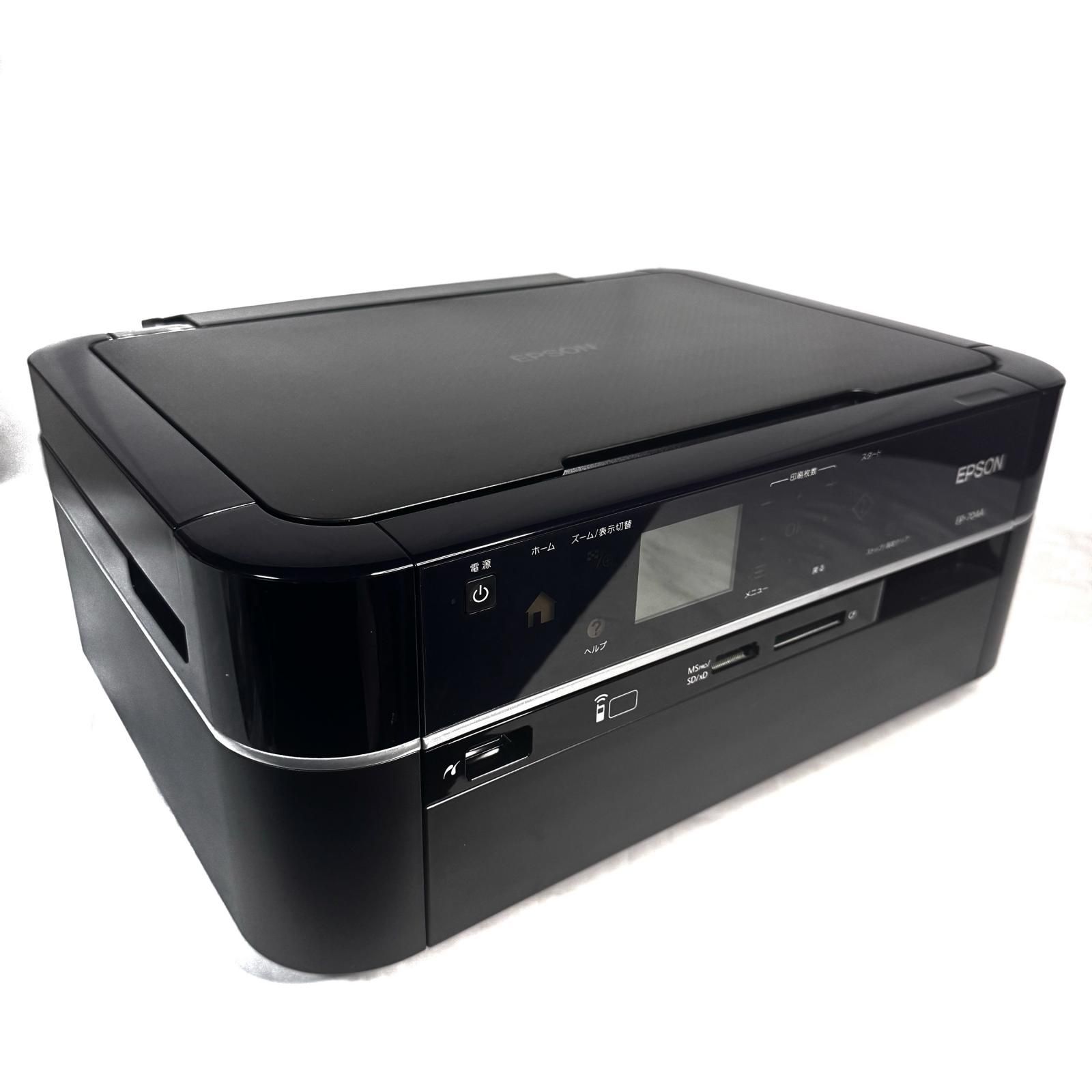 EPSON エプソン EP-704A インクジェットプリンター ブラック 黒 - メルカリ