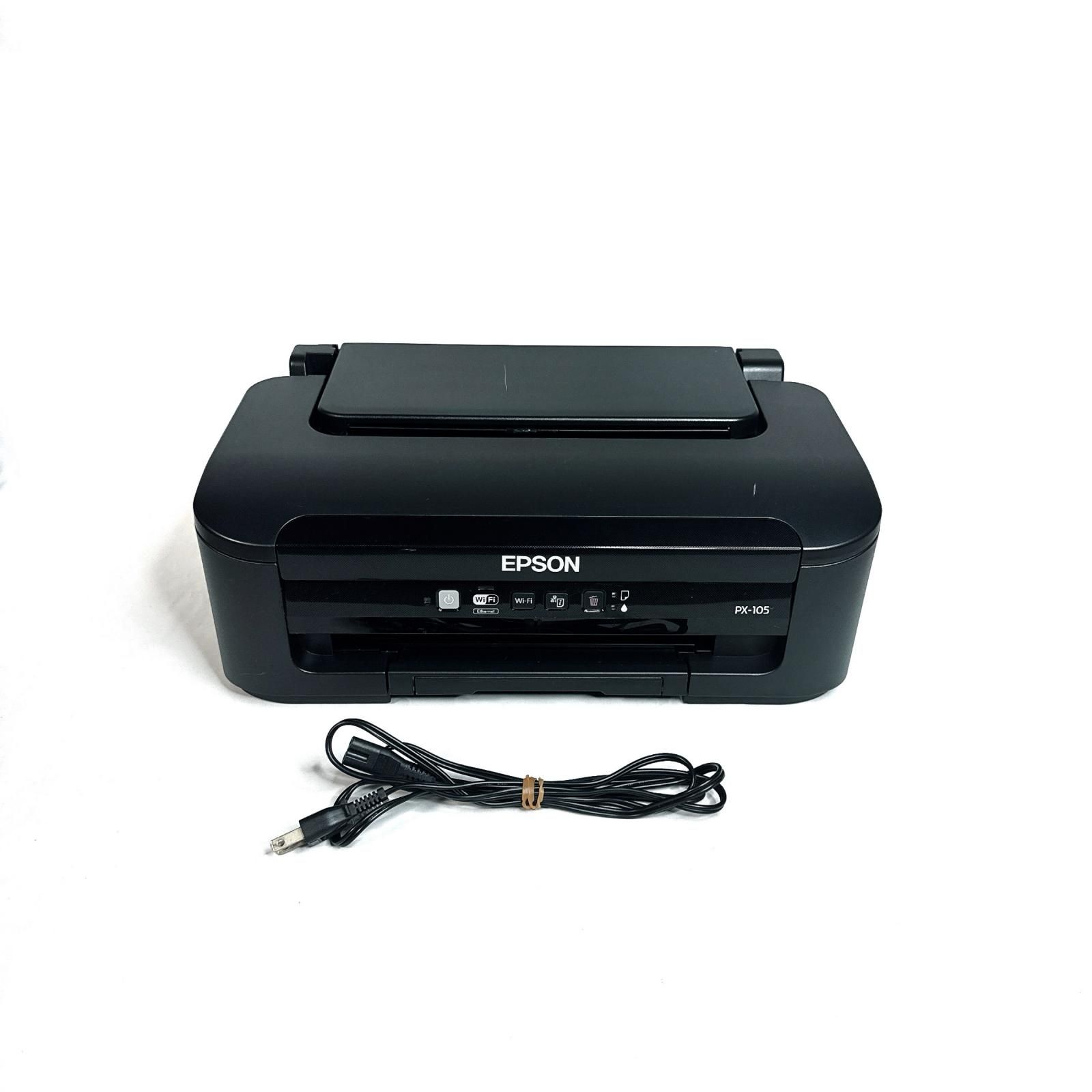 EPSON エプソン PX-105 インクジェットプリンター ブラック 黒 - メルカリ
