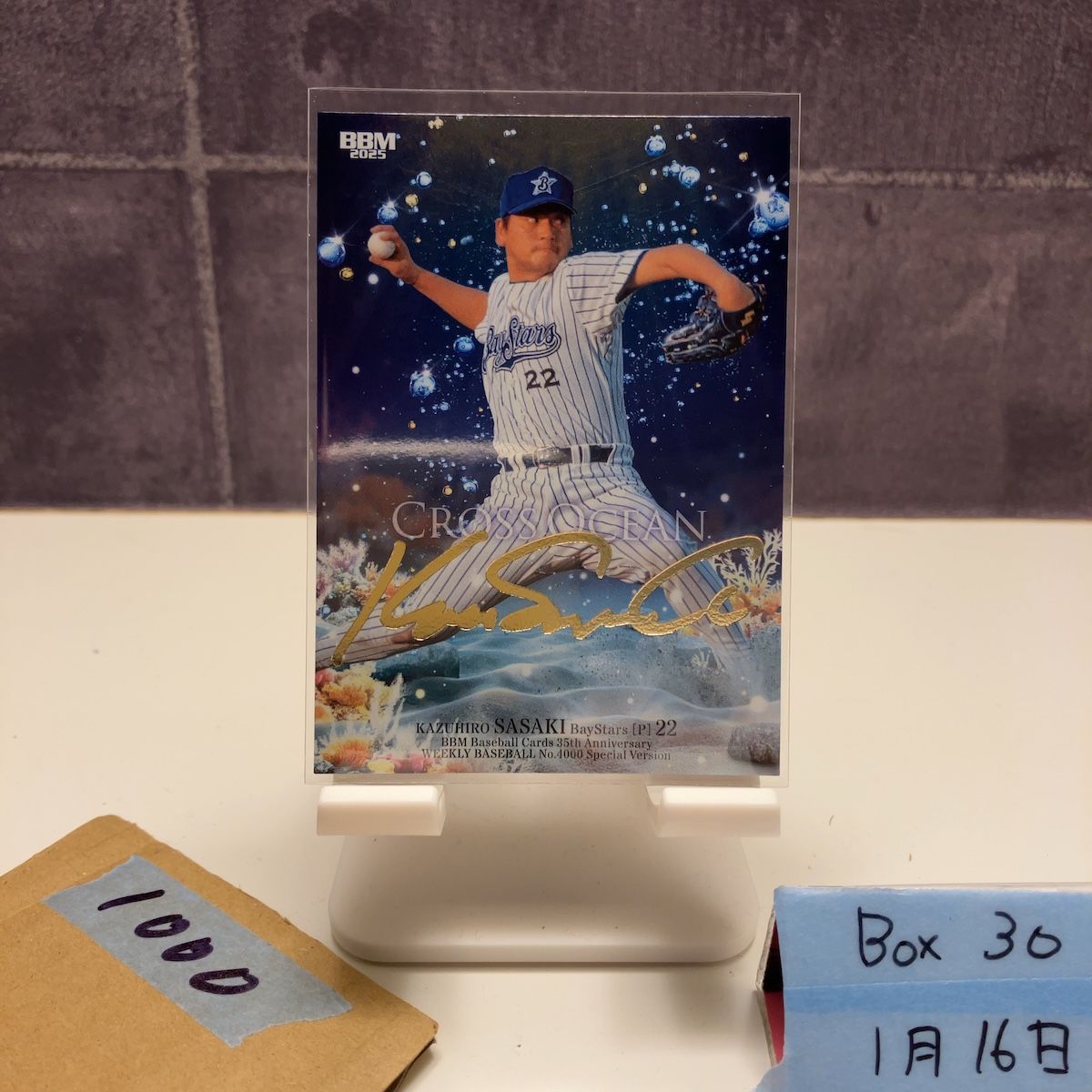 2025 BBM 佐々木主浩 161/200 金箔サイン 横浜ベイスターズ Cross