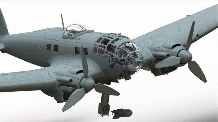 Heinkel He 111 - H4/6 ドイツ爆撃機 WWⅡ ドイツ爆撃機 ハインケル He111H-6 - メルカリ
