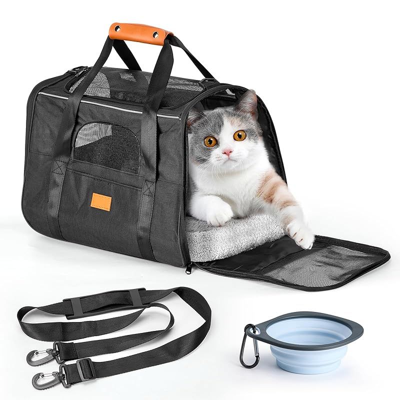 TwoPone ペットキャリー バッグ 猫犬 キャリー バッグ メッシュ窓 通気