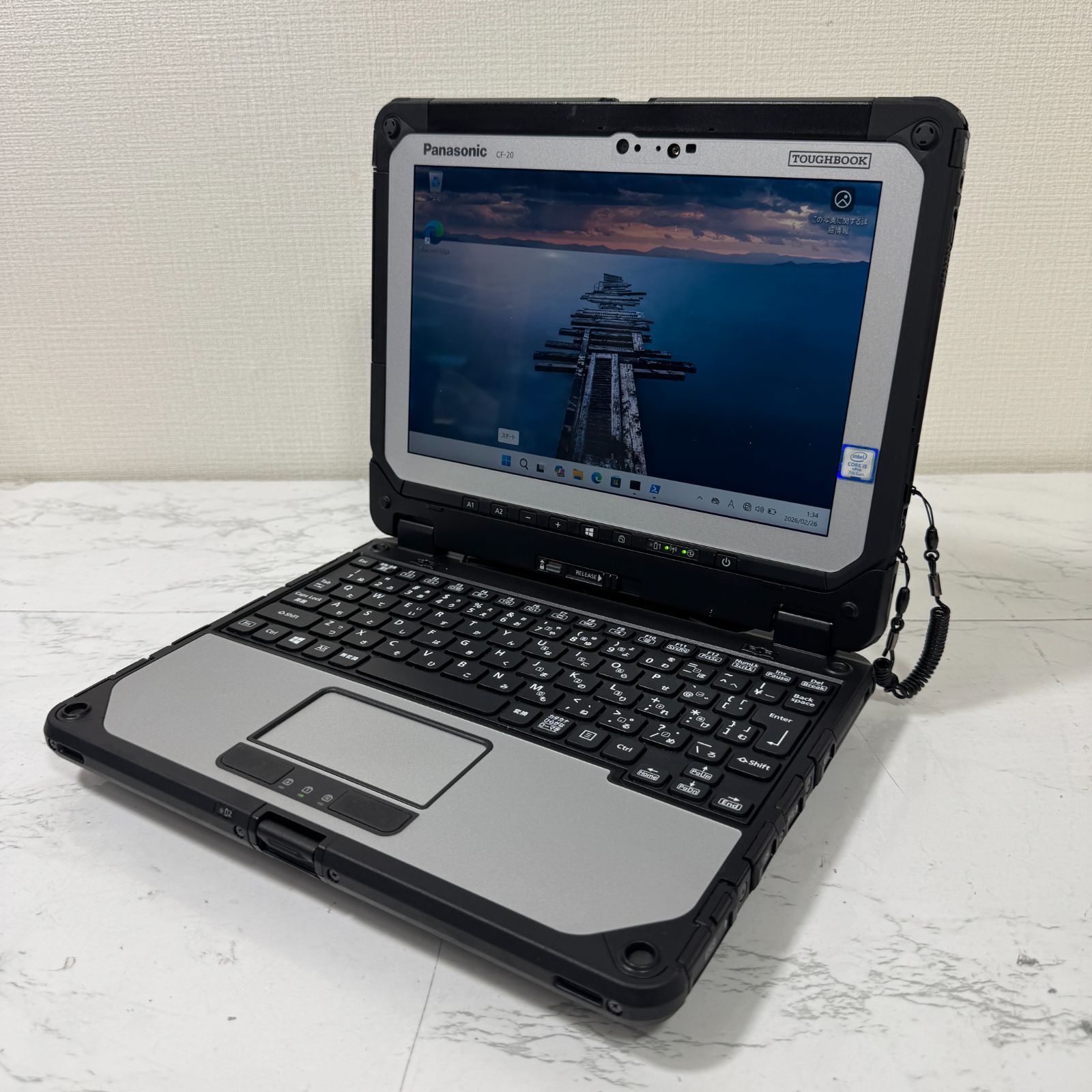 TOUGHBOOK CF-20 128GB i5-7Y57 美品 キーボード無し TOUGHBOOK CF-20
