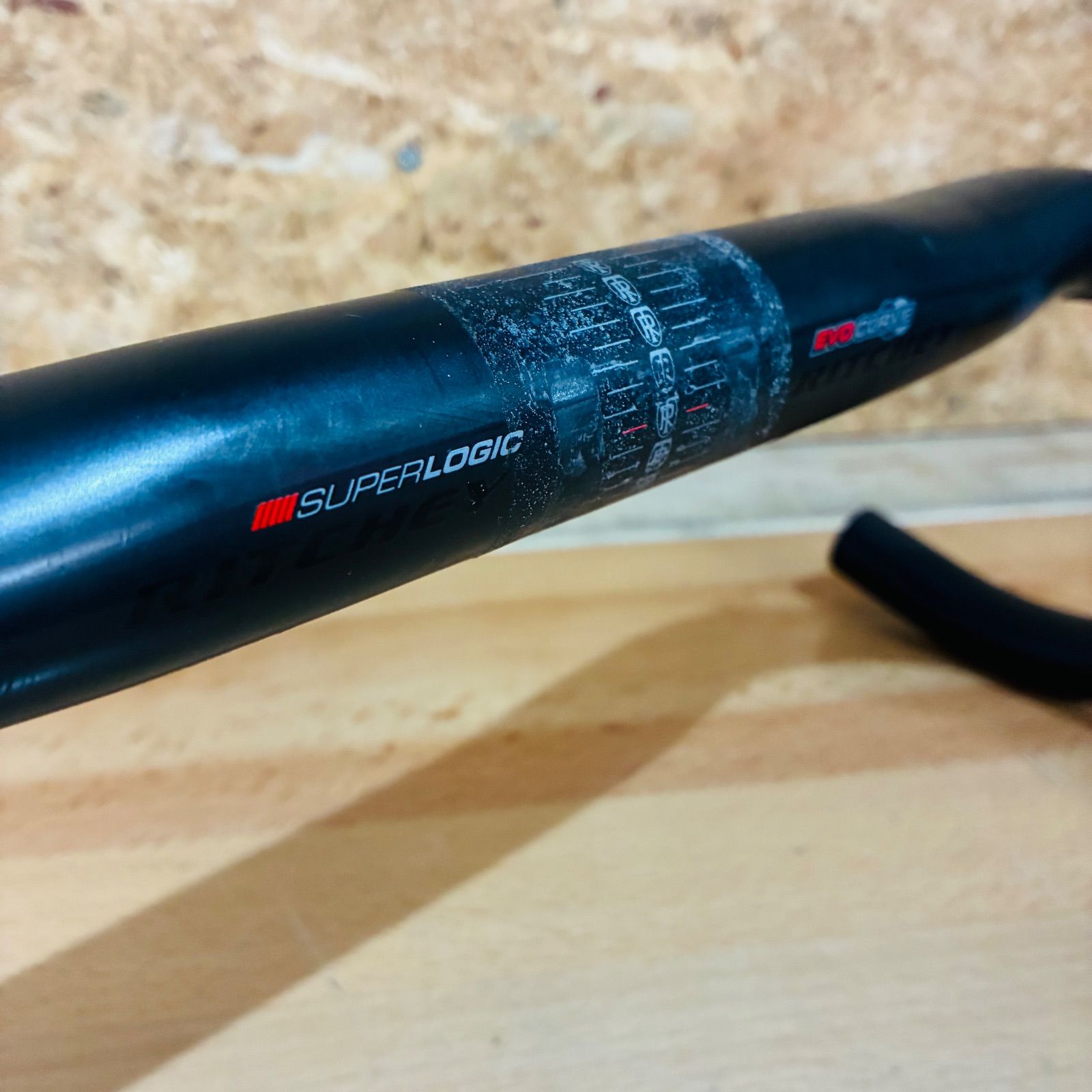希少】 ritchey super logic カーボン ハンドル evocurve c-c400mm φ31