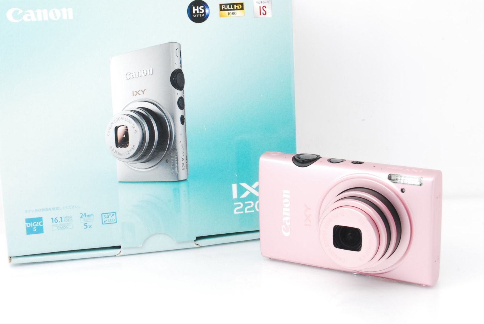 ☆キュートピンク♪手のひらサイズで高画質撮影！☆キヤノン IXY 220F