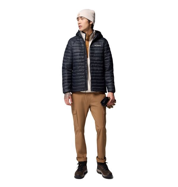 コロンビア メンズ アウター ジャケット・ブルゾン フーデッドジャケット Columbia Mens Powder Pass Hooded Jacket Black ブラック セール撥水 中綿 Columbia／キッズ パフェクトフーデッド ジャケット