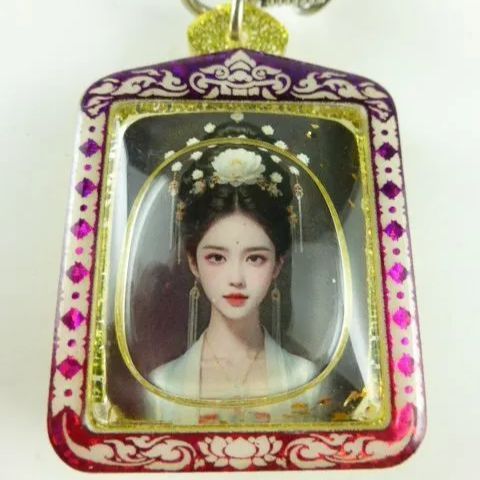 タイ呪物 呪符 ジンジョークカオハン 九尾の狐 プラクルアンネックレス