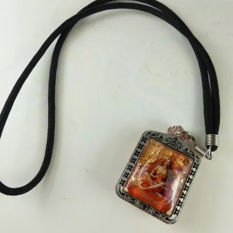 タイ呪物 呪符 ジンジョークカオハン 九尾の狐 プラクルアンネックレス