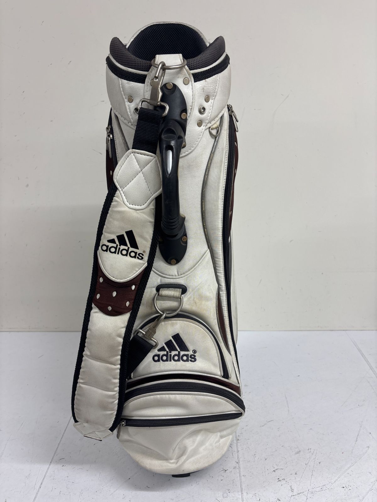 送料無料 アディダス adidas キャディバッグ ゴルフバッグ 5分割