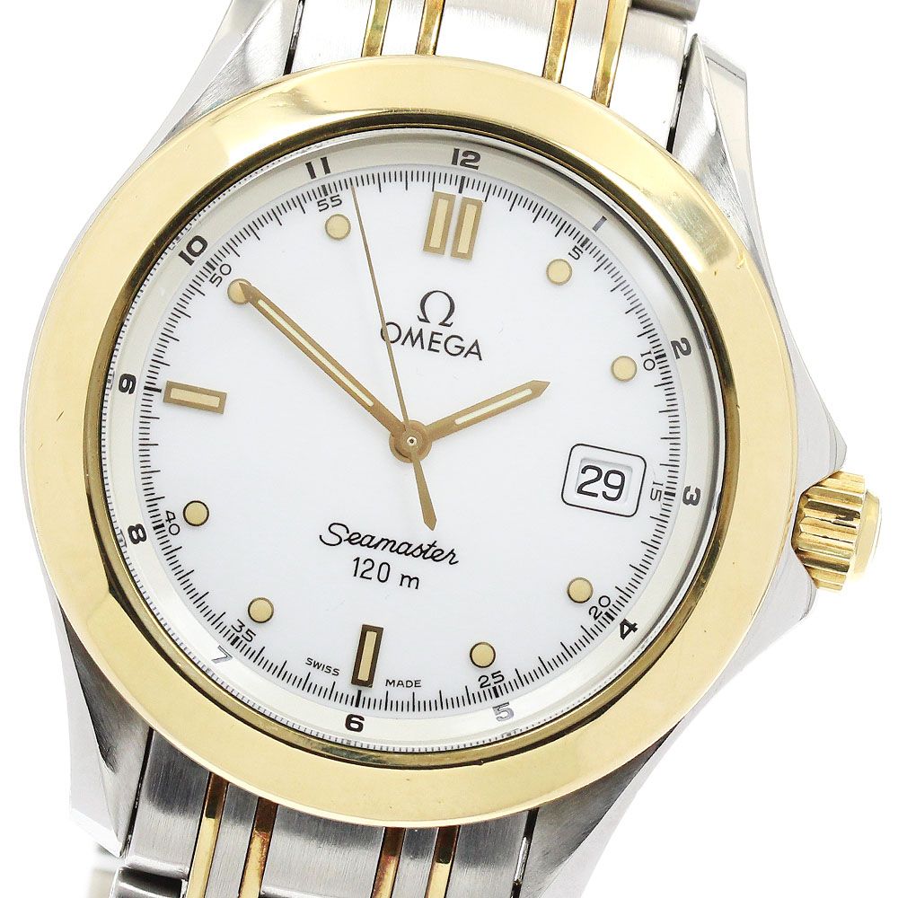 オメガ OMEGA 2311.20 シーマスター120 YGコンビ デイト クォーツ