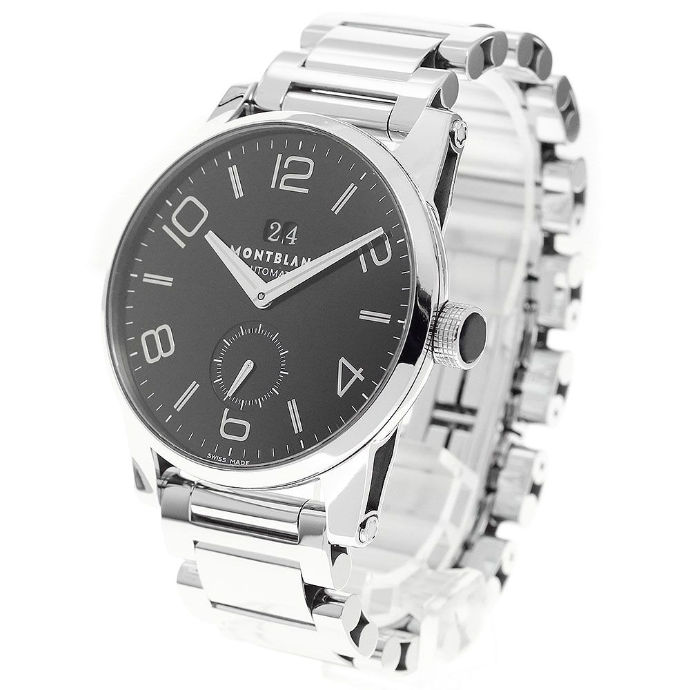  モンブラン MONTBLANC 7050 タイムウォーカー ビッグデイト 自動巻き メンズ 箱 保証書付き_939823 フィット感 自動巻き時計 腕時計(アナログ)