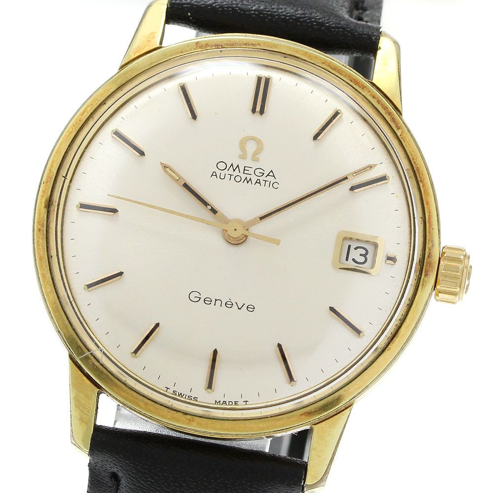 オメガ ジュネーブ Cal.565 自動巻き時計 金色 R☆稼働品☆OMEGA