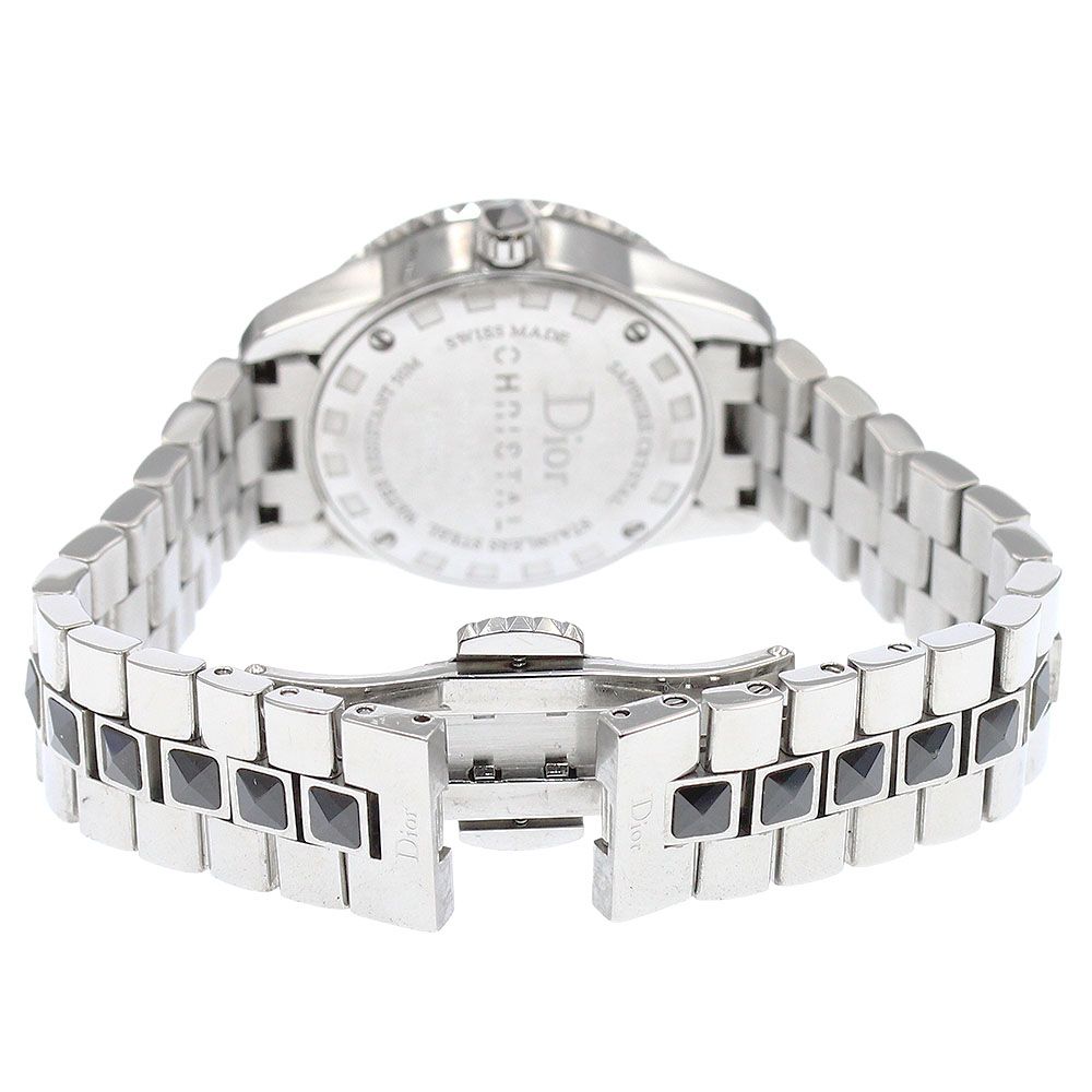 ディオール Dior CD112116 クリスタル ダイヤベゼル 16Pダイヤ