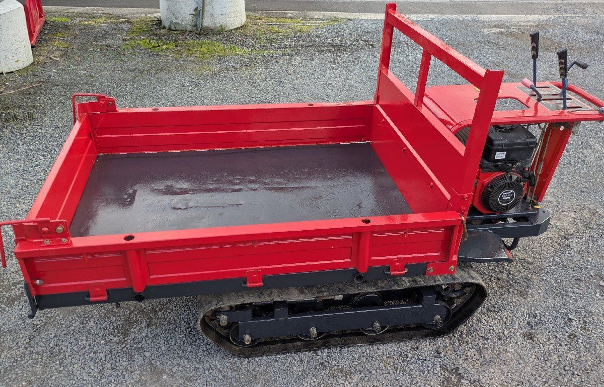 築水キャニコム 油圧ダンプ式 ガソリンエンジンクローラー運搬車BFC501