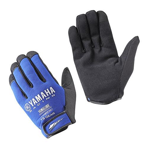 新品 ヤマハ発動機 (Yamaha) YAMAHA RACING (ヤマハレーシング) ファクトリーワークグローブ YR4001 ブルー Lサイズ 90792-Y177L