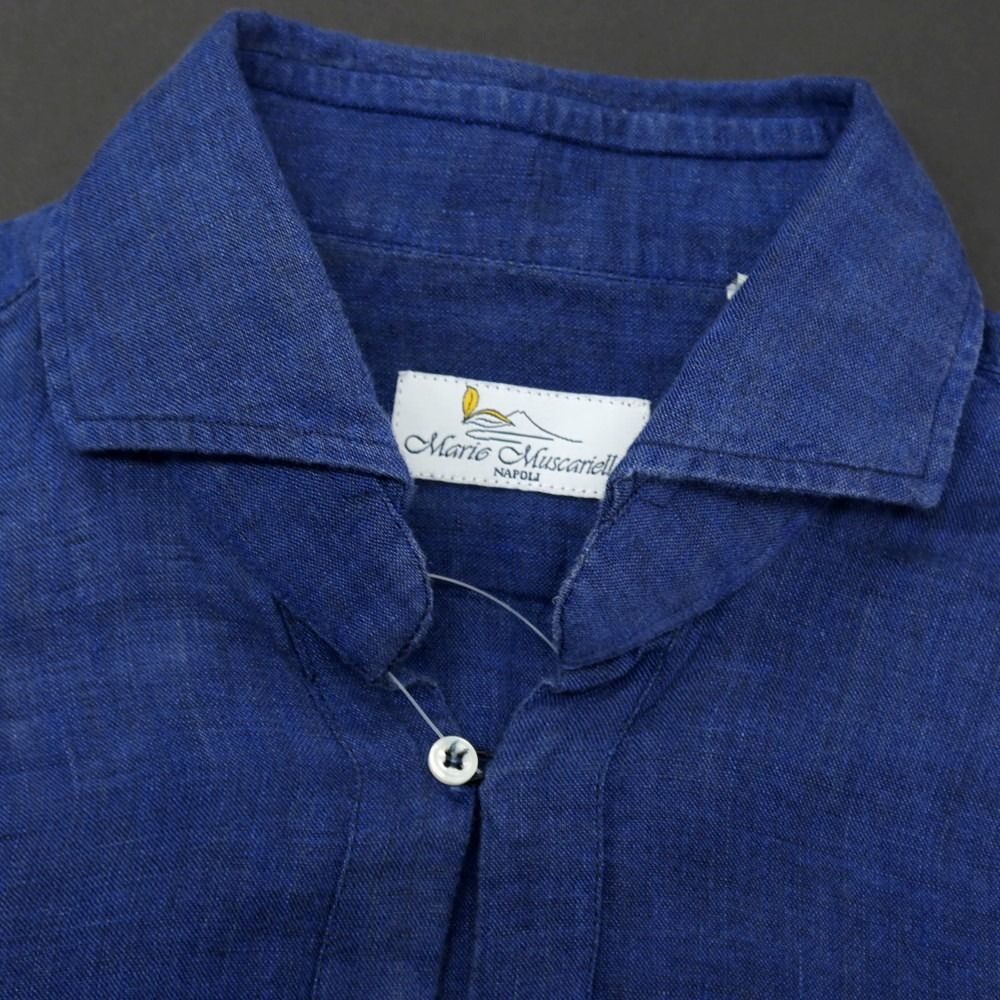 中古】マリオ ムスカリエッロ Mario Muscariello リネン カプリシャツ