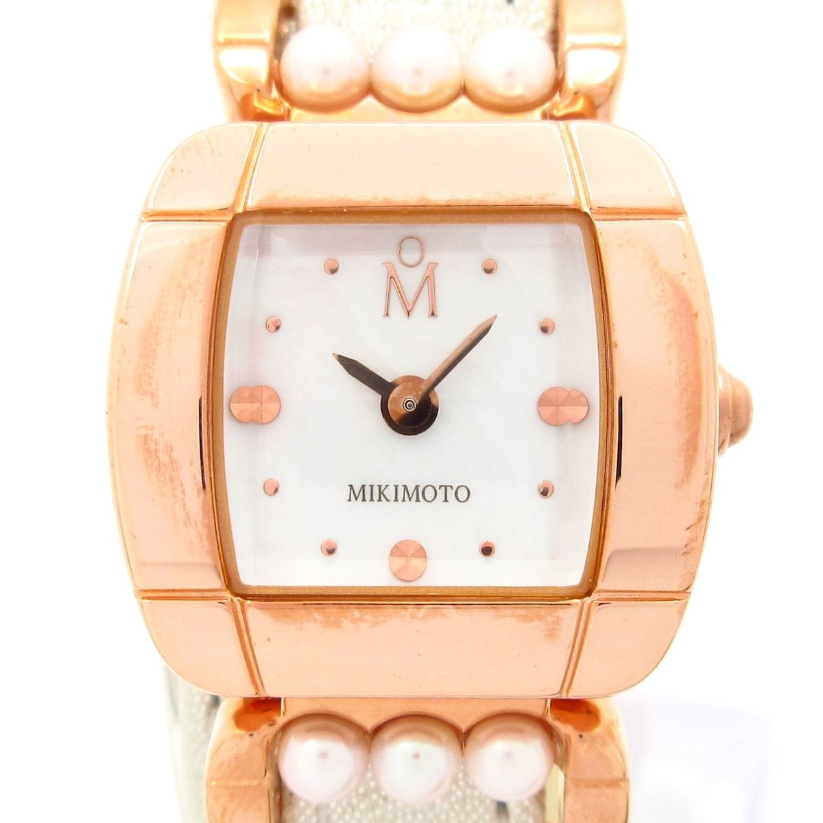 mikimoto(ミキモト) 腕時計 - レディース SS/パール/2連 シェル