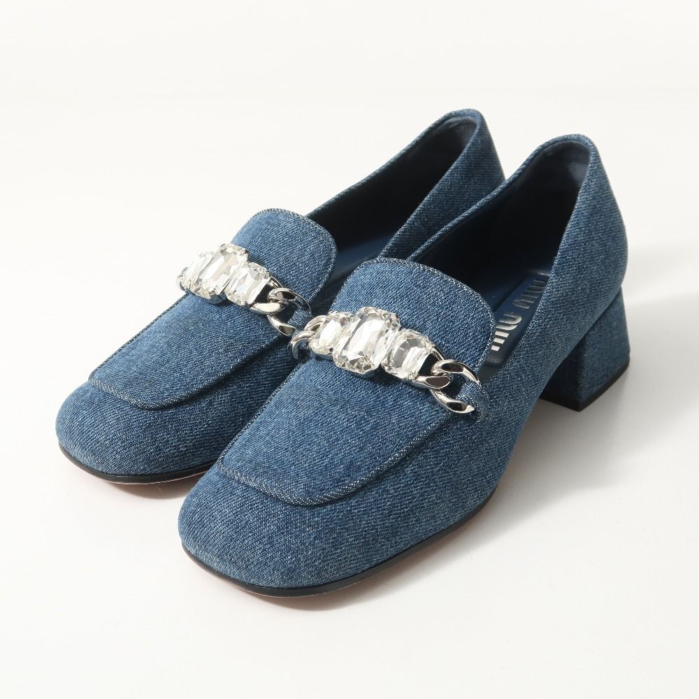 □美品□MIUMIU ミュウミュウ パンプス サイズ36 ビジュー装飾