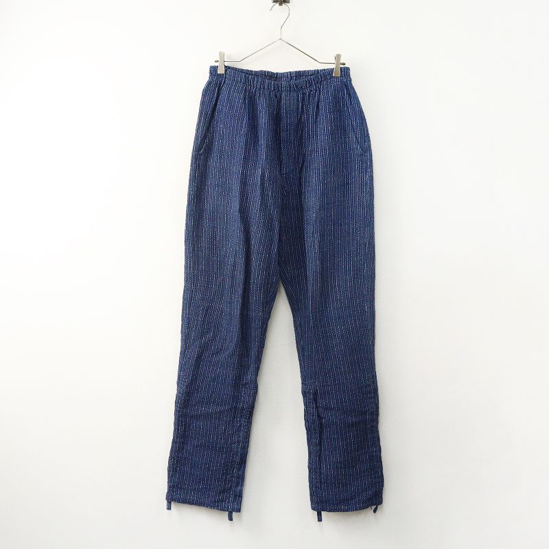 うさと USAATO 手織り 天然草木染め インディゴ染め ストライプ しゅく