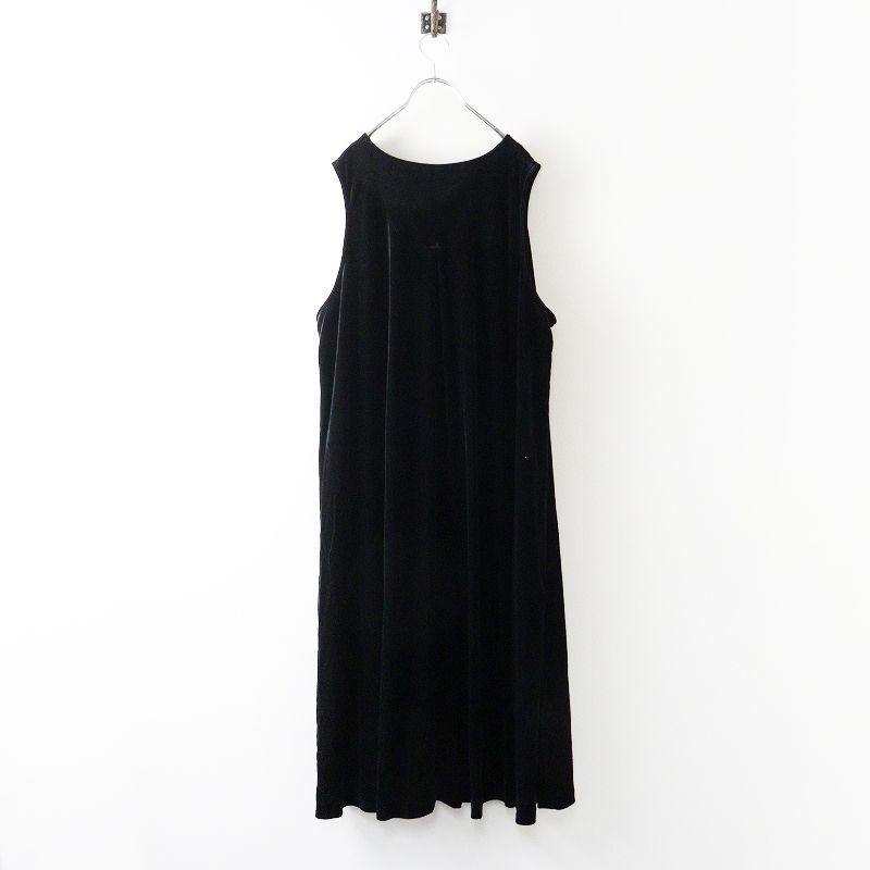 美品 フーフー foufou THE DRESS #16 no-sleeve velour one piece