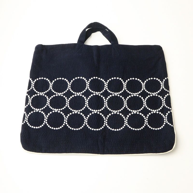 ミナペルホネン mina perhonen レッスンバッグ tambourine ｜ネイビー